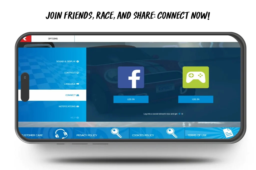 Join friends, race, and share connect now!