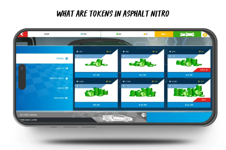 what are tokens in asphalt nitro